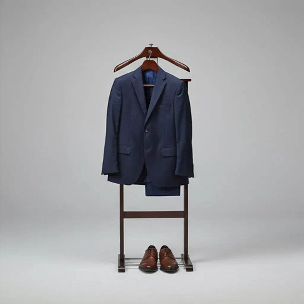 Органайзер для гардероба с вешалками и лотком