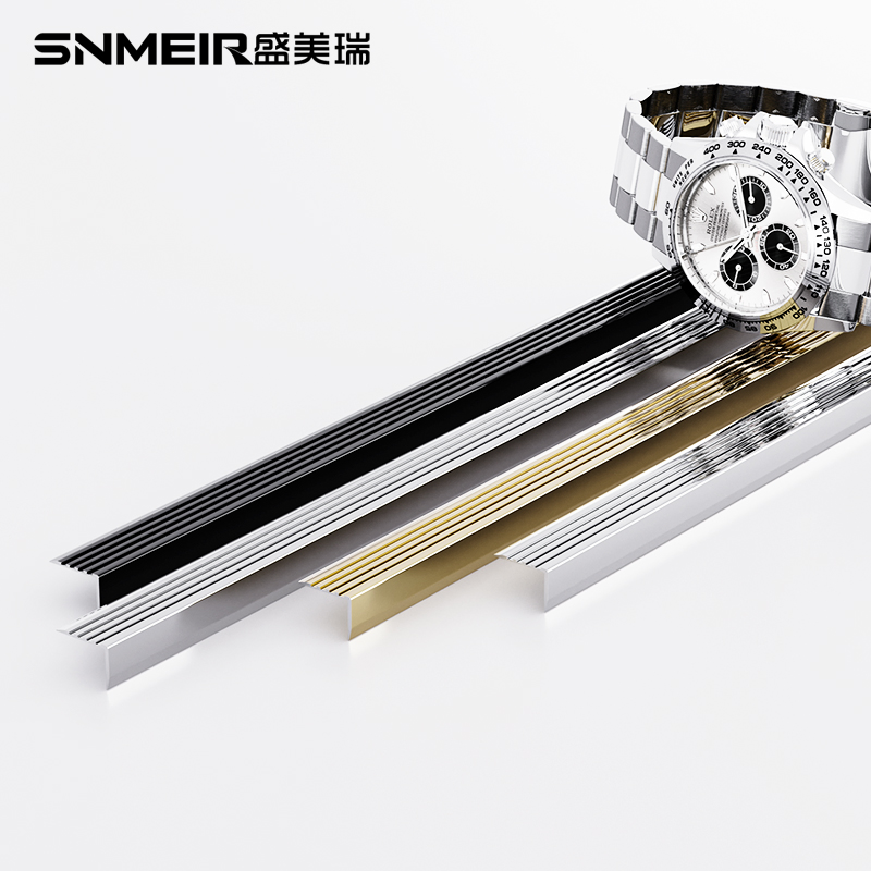 Aluminum Anti Slip Stair Nosing Stair Tread Trim Straight Edge Trim Stair Edge Stair Tread Trim Stair Nosing Linyi Stair Tread Trim Wholesale Carpet Stair Nosin