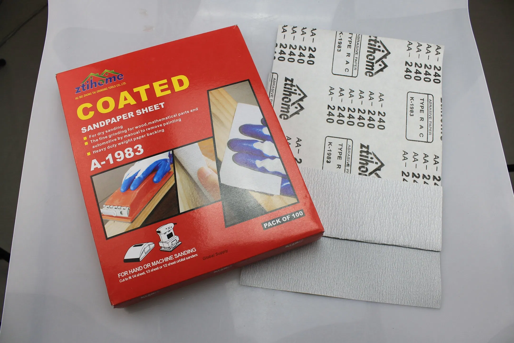 Наждачная бумага алюминиевый оксид для сухой шлифовки