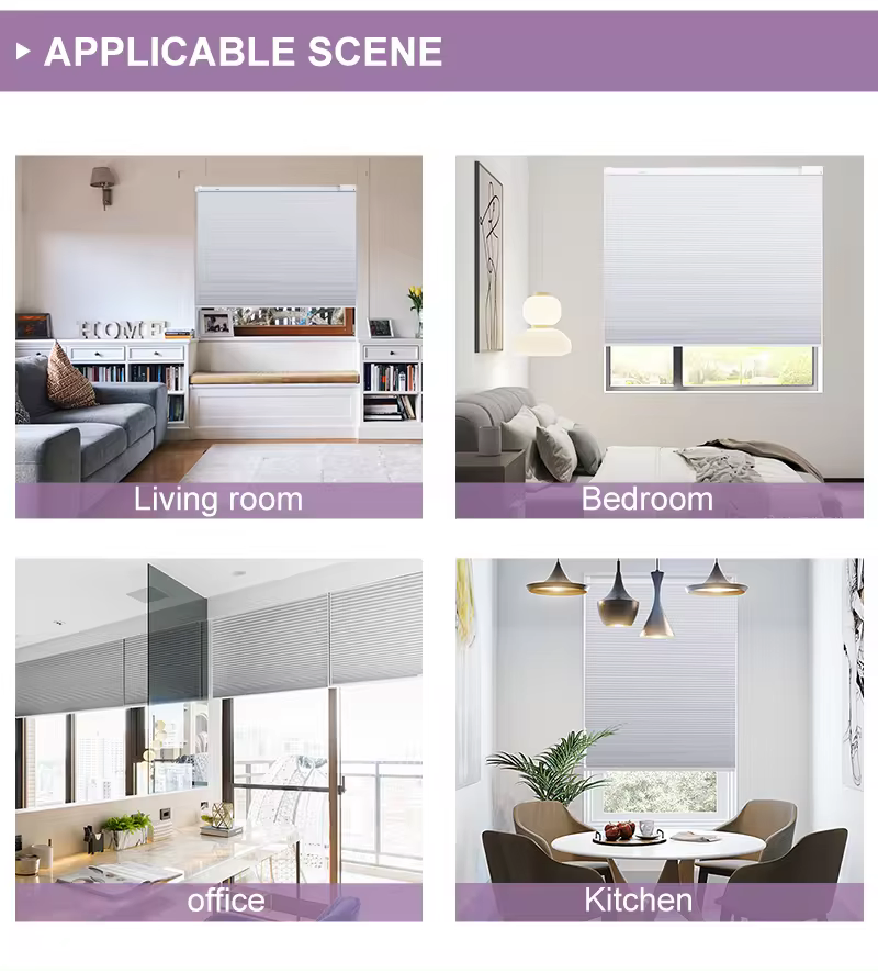 Customizable Electric/Manual Honeycomb Blind for Window Shades Assortment
