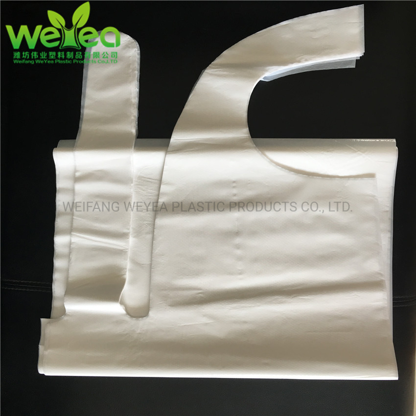 White Blue Kitchen Bib Aprons, Colors Children′ S Disposable Apron