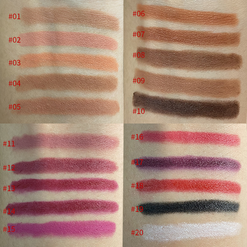 Vegan Natural Waterproof High Pigment Matte Finish Lipliner Pencil Lip Contour