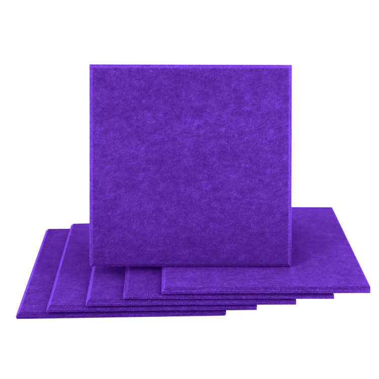 Large Square Sound Proof Self Adhesive Sound-Absorbing Reflecting 100% Polyester Fiber Felt Acoustic Panel