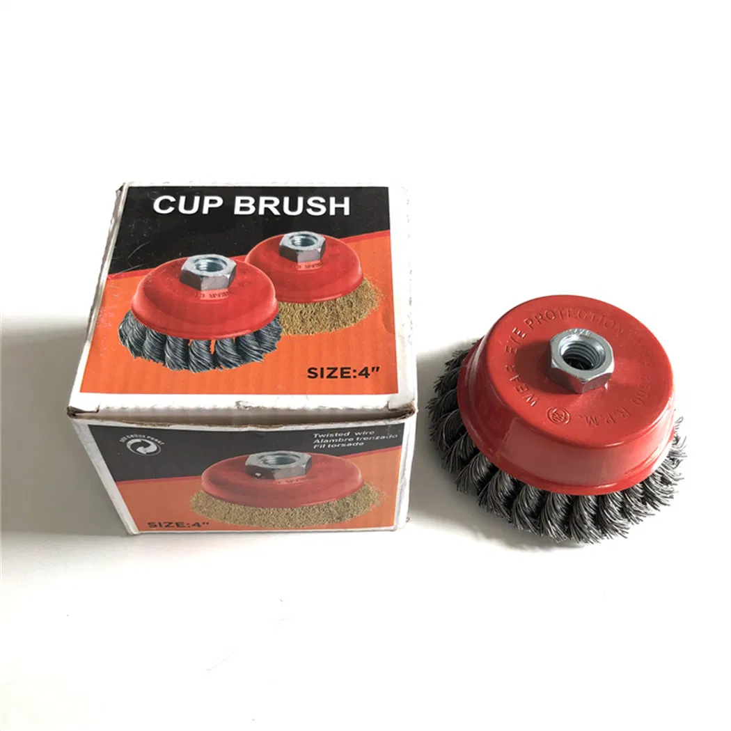 Twisted Wire Bowl Type Wire Wheel 3" 5" Stainless Steel Wire