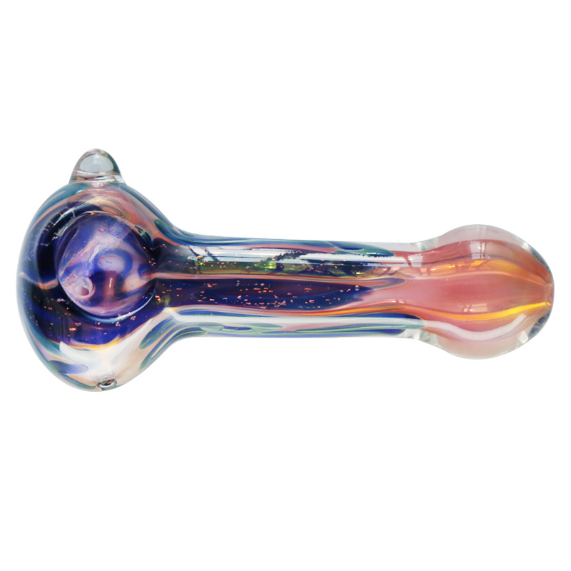 Portable High Borosilicate Glass Colorful Personality Line Glass Pipe High Temperature Resistant Glass Pipes