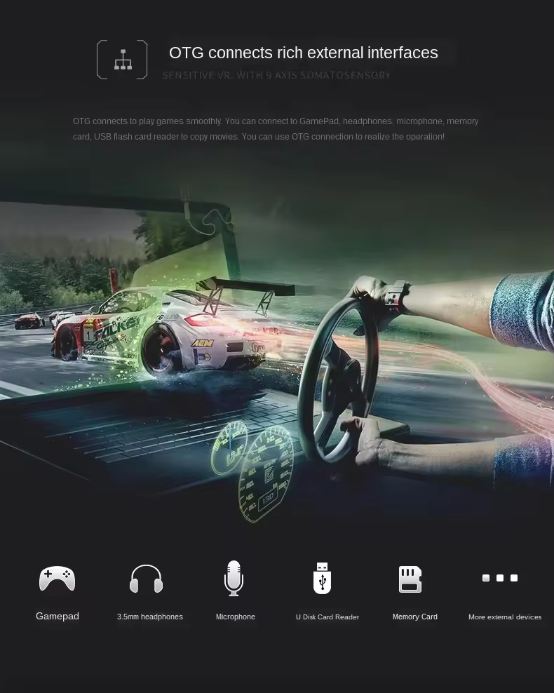 All-in-One Vr Headset Virtual Reality Gaming 3D HiFi Stereo Sound Immersive Headset Ar Glasses