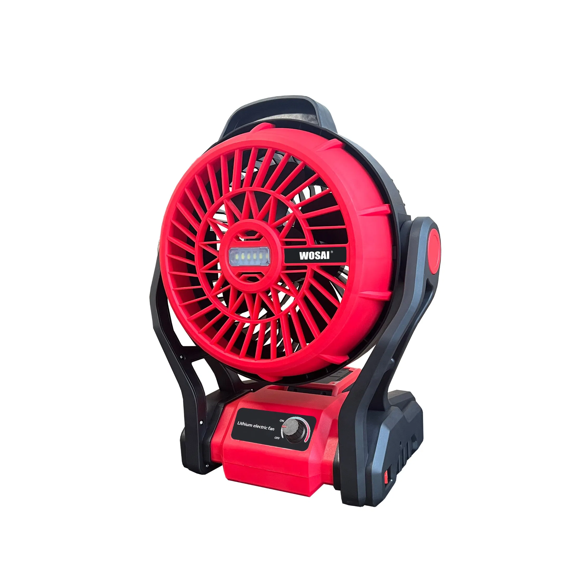 Wosai Rechargeable Table Fan 12 Plastic Mechanical Portable Table Fan 12" Outdoor Fan