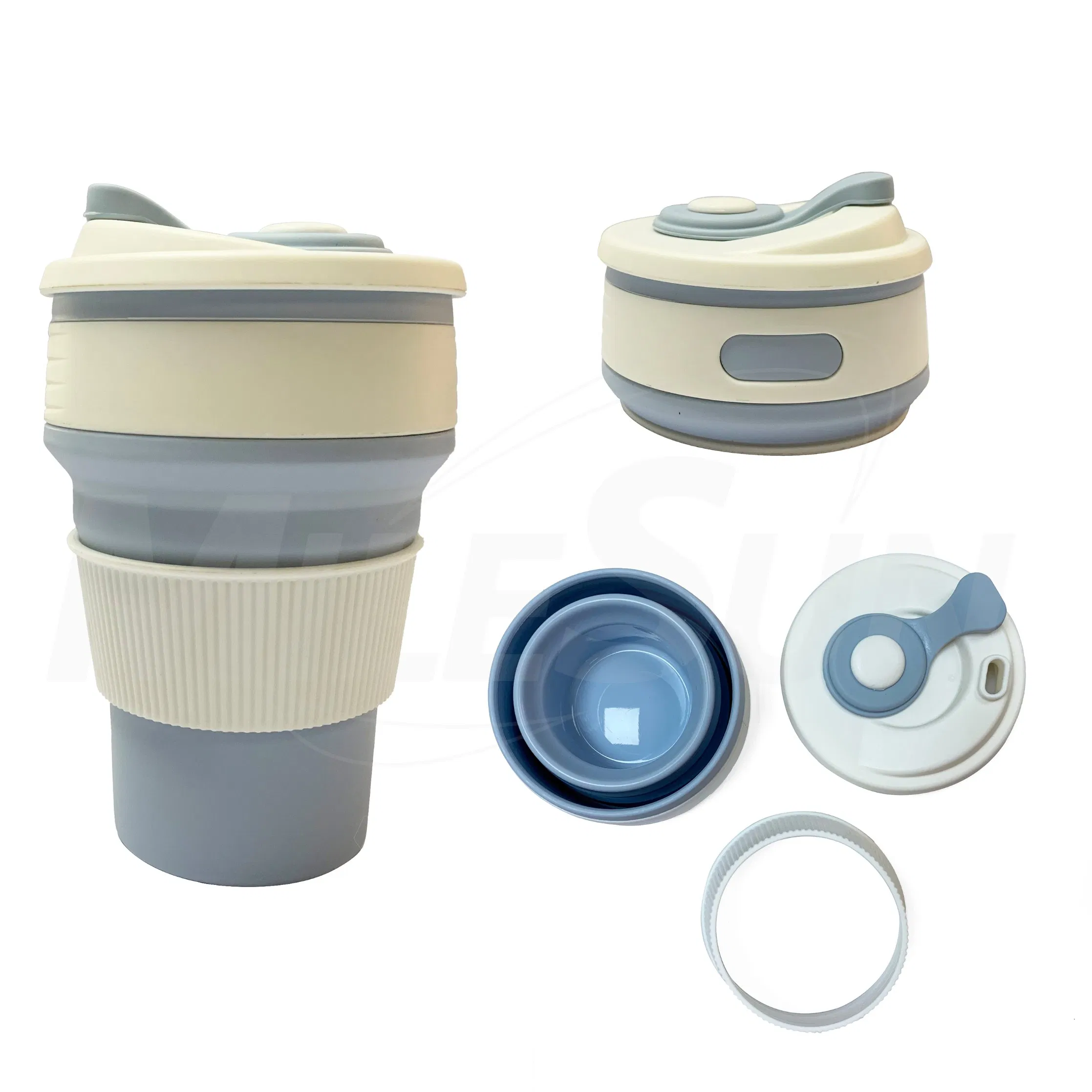 Складная силиконовая кружка для путешествий, 12 oz