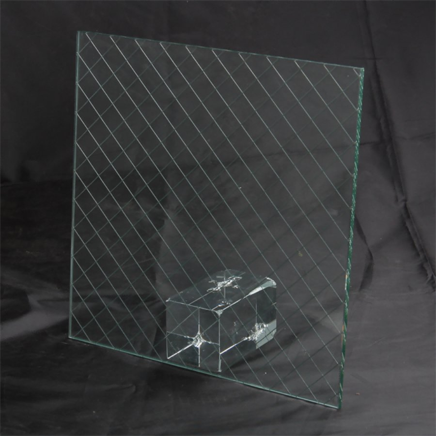 Customized Laminzted Tempered Wire Mesh Glass Used for Morden Decoration