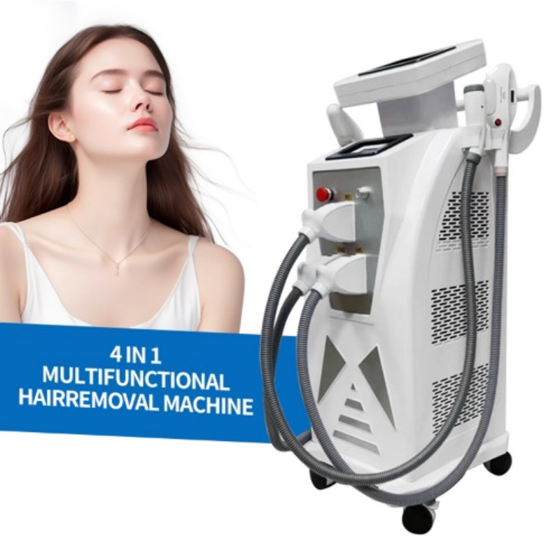4 in 1 RF Maquina IPL Depilacion Opt Diode Laser Machine ND YAG Laser IPL Laser Hair Removal Home Use