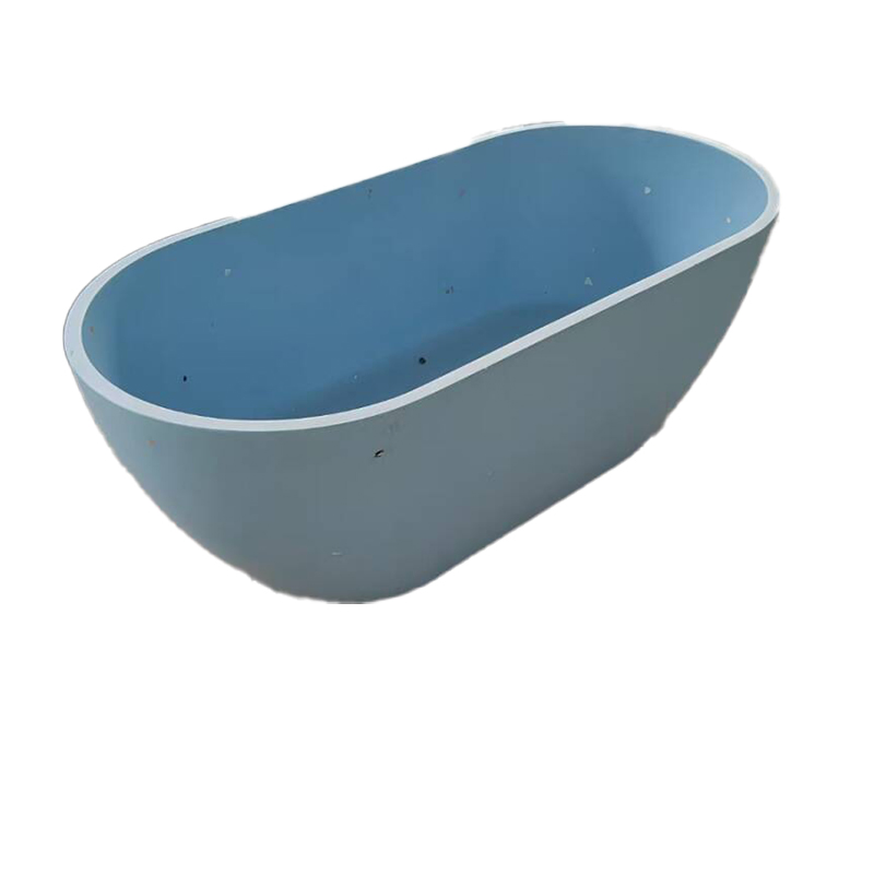 Colorful Freestanding Cultured Marble/Quartz Bahtroom Bathtubs for Hotels and Homes