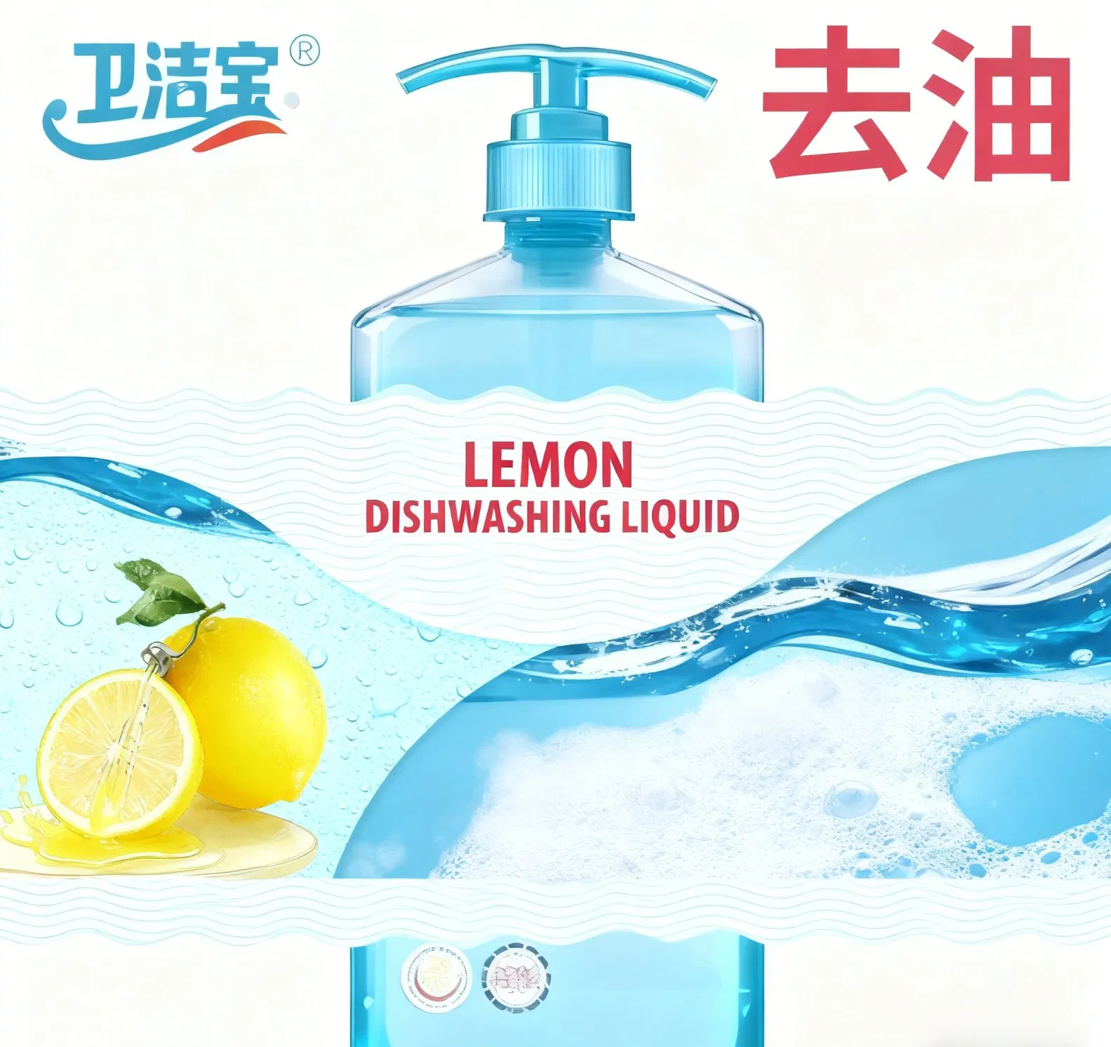 Antibacterial Dishwashing Liquid with Natural Ingredients for Safe Cleaning