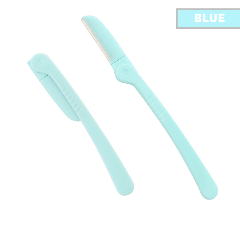 D108 Fold-Able Eyebrow Razor Small MOQ Dermaplaning Facial Razor with Netted Blade