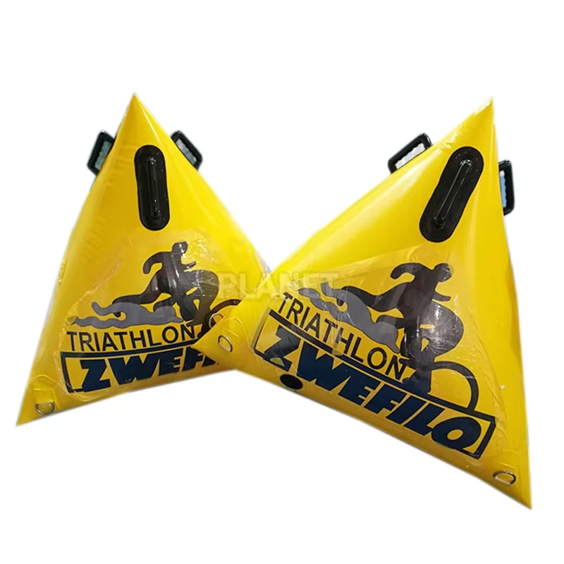 Open Swimming Race Inflatable Triangle Water Floating Buoy Triathlon Water Buoy