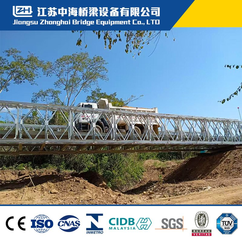 Durable High Strength Pedestrian Prefabricated Steel Truss Bridge for Heavy Loads