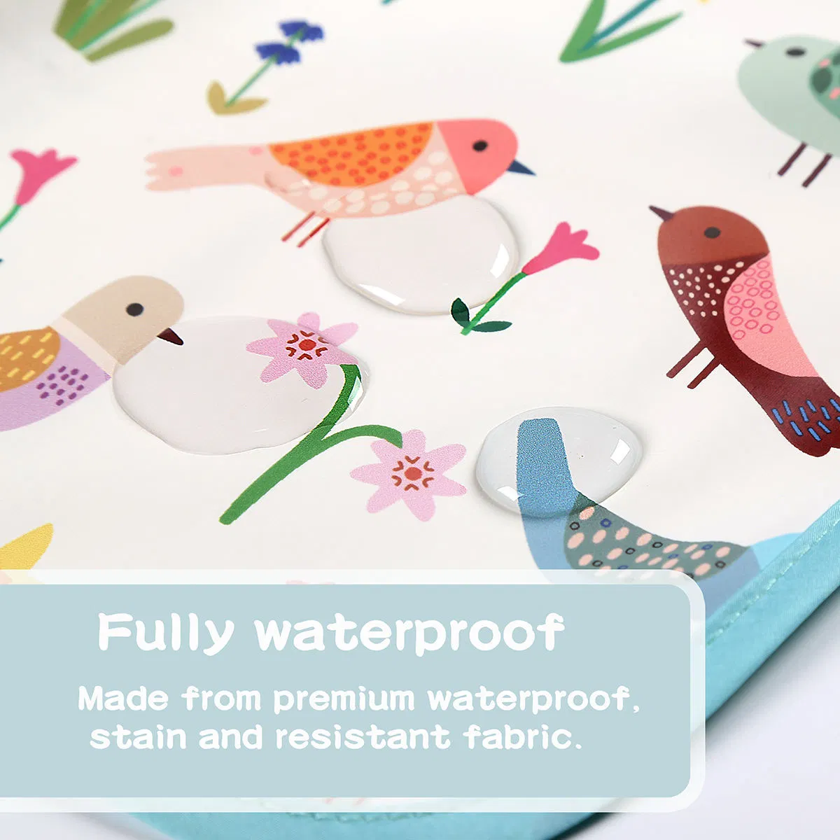 New Design BPA Free Cartoon Baby Bibs Waterproof Baby Eating Bibs