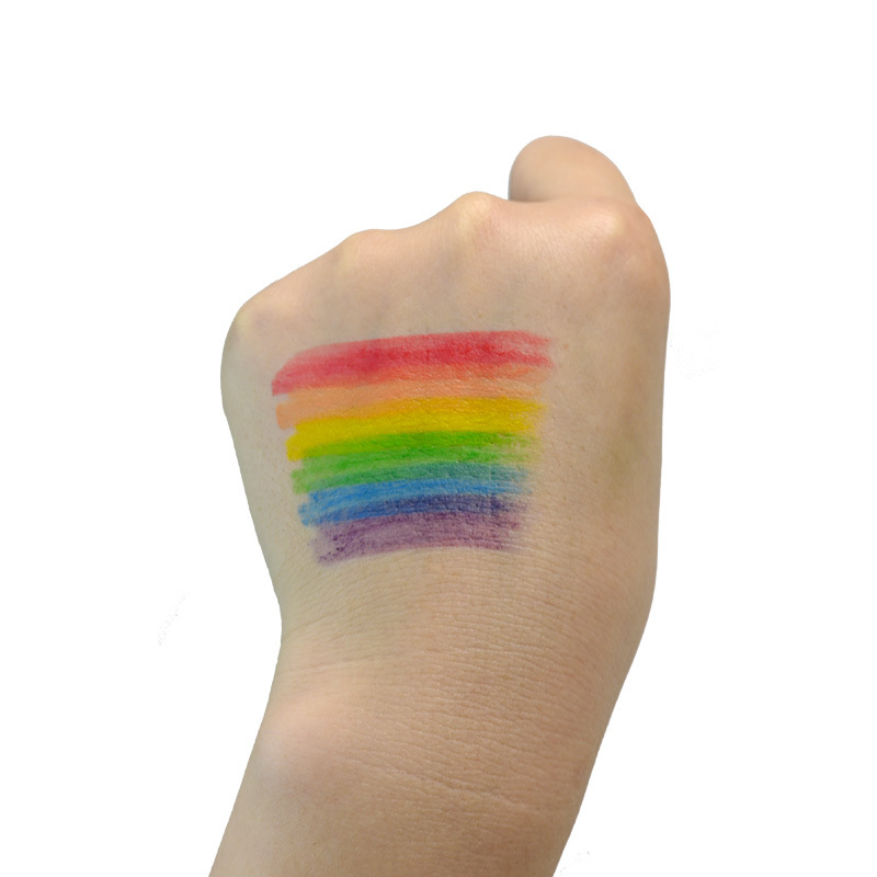 Washable Rainbow Pride Face Paint Stick for Celebrations Party Kids Face Painting