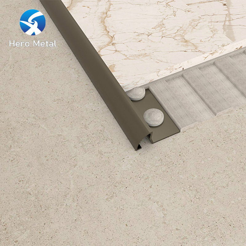 Brass Half Round Outside Edge Tile Trim