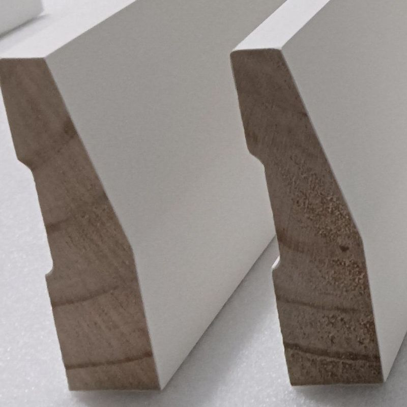 White Gesso Prime Finger Joint Casing Wood Moulding