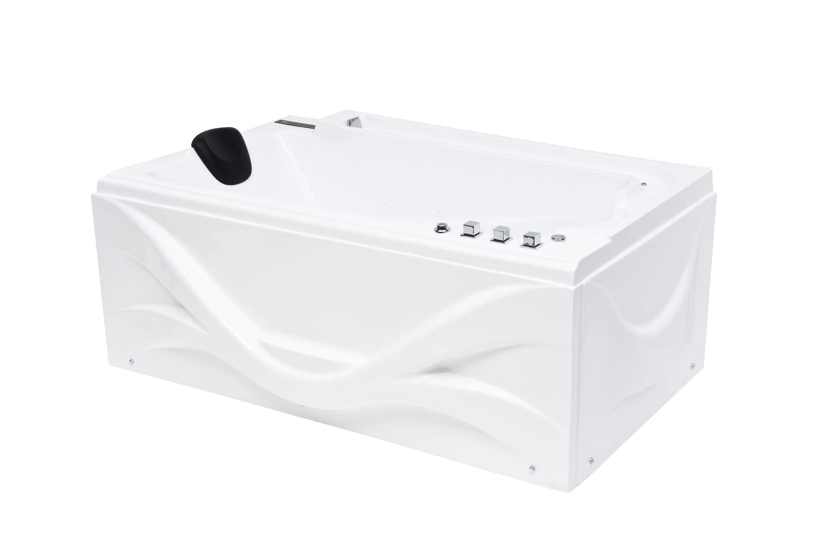 Угловая акриловая ванна с гидромассажем