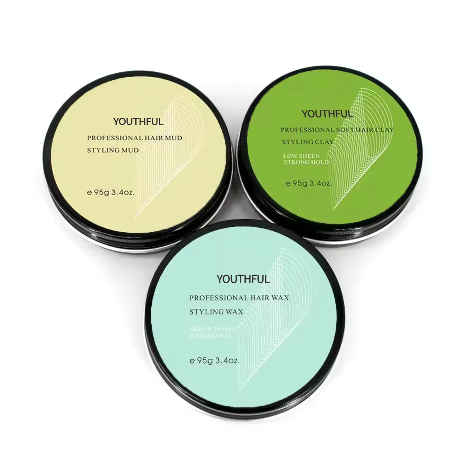 Private Label OEM Strong Hold Hair Mud Pomade Mens Hair Styling Products