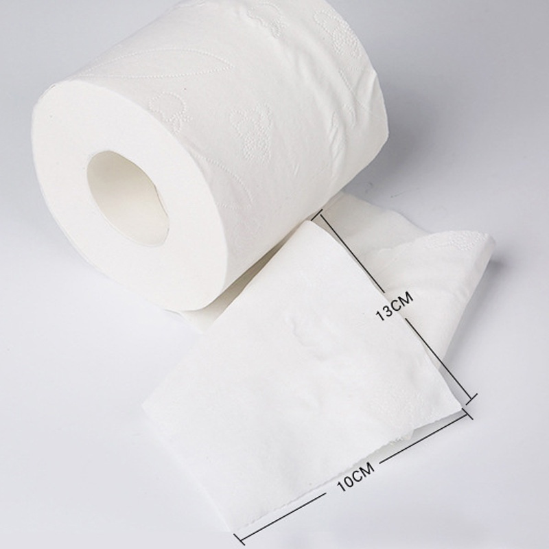 Premier 1/2 Ply Virgin Wood Bamboo Unscented Embossing Jumbo Roll Toilet Bath Tissue Paper with Core