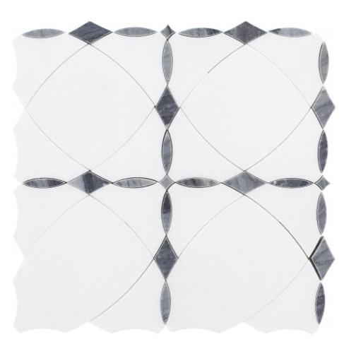 New Pattern Water Jet Mosaic Wire Drawing Stone Mix Glass Mosaic for Swimming Pool Kitchen Bathroom Floor Wall Decoration House Decoration Basic Customization