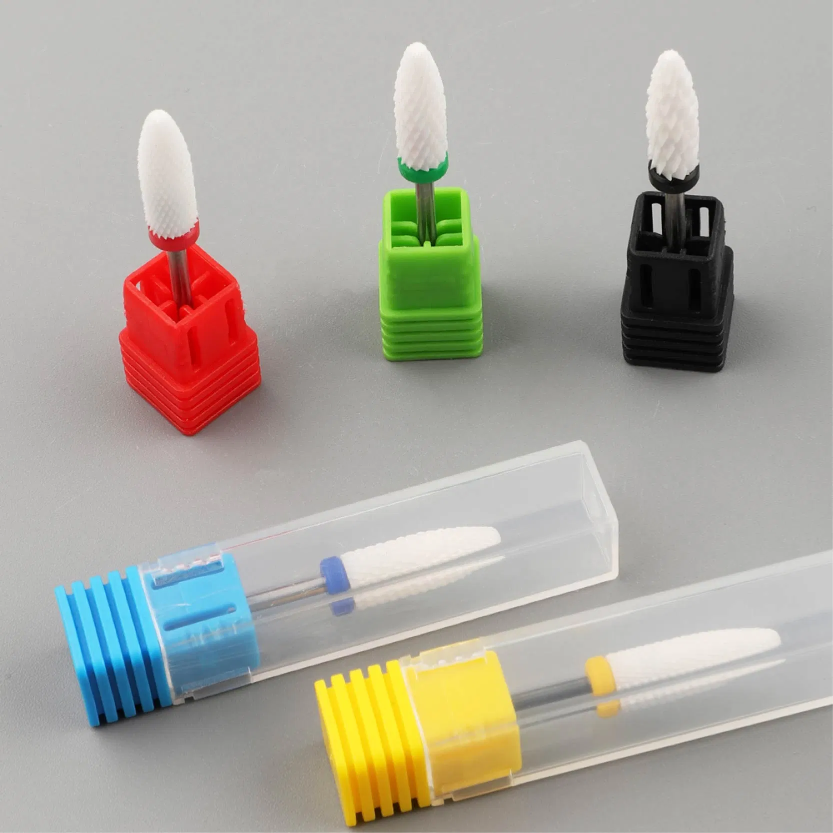 Long Flame Rocket Ceramic Manicure Nail Polish Cleaning Rotary Burr