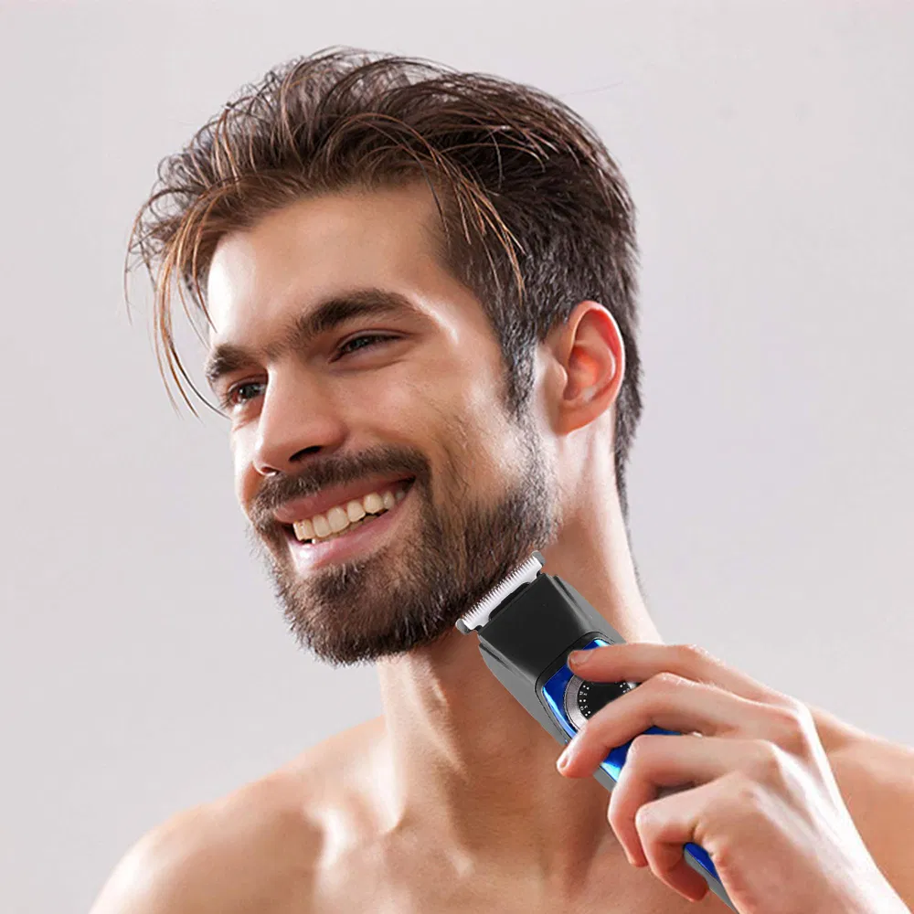 Electric USB Rechargeable Cordless Hair Clipper with Rotary Knob