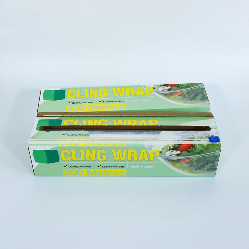 Food Grade PE High Stretch Transparent Slider Cutter Cling Film Wrap Cling Film