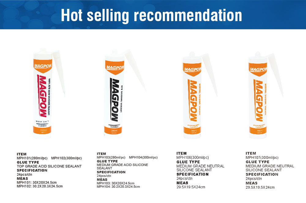 Fireproof Fire Stop Silicone Sealant for Glass Adhesive Silicone Adhesive Sealant