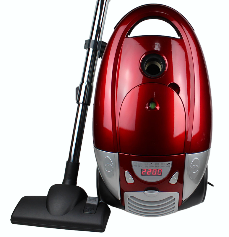 High-Efficiency Red LED Vacuum Cleaner for Home Use