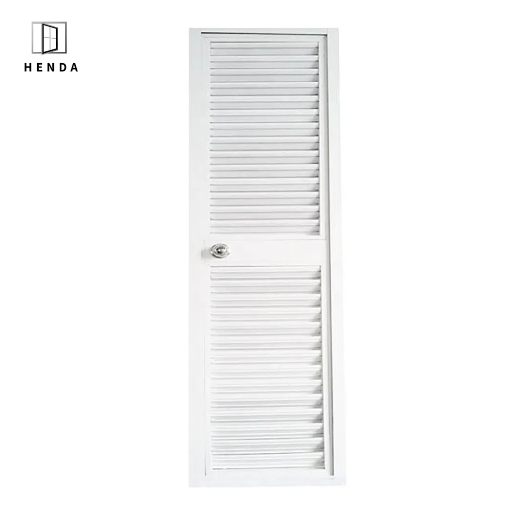 Customized Size Exterior Glass Louver Door Aluminium Louver Door