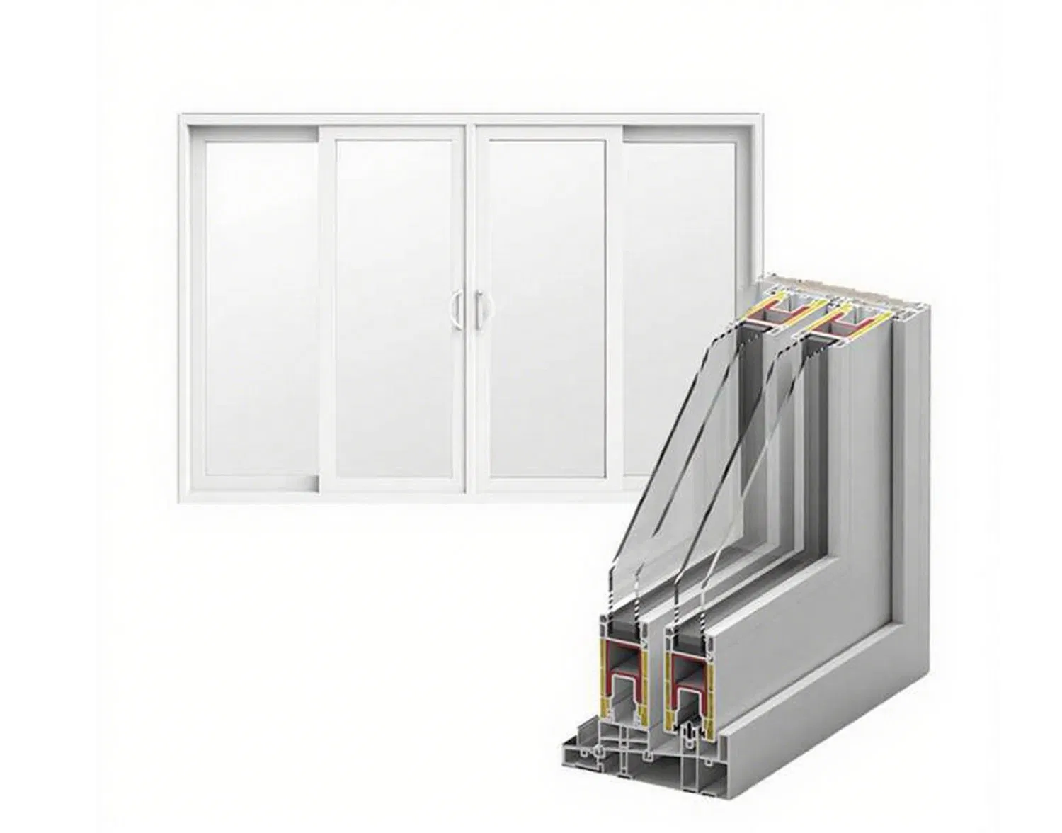 Enhanced Security PVC Door Profile for Stylish Backyard Entrances