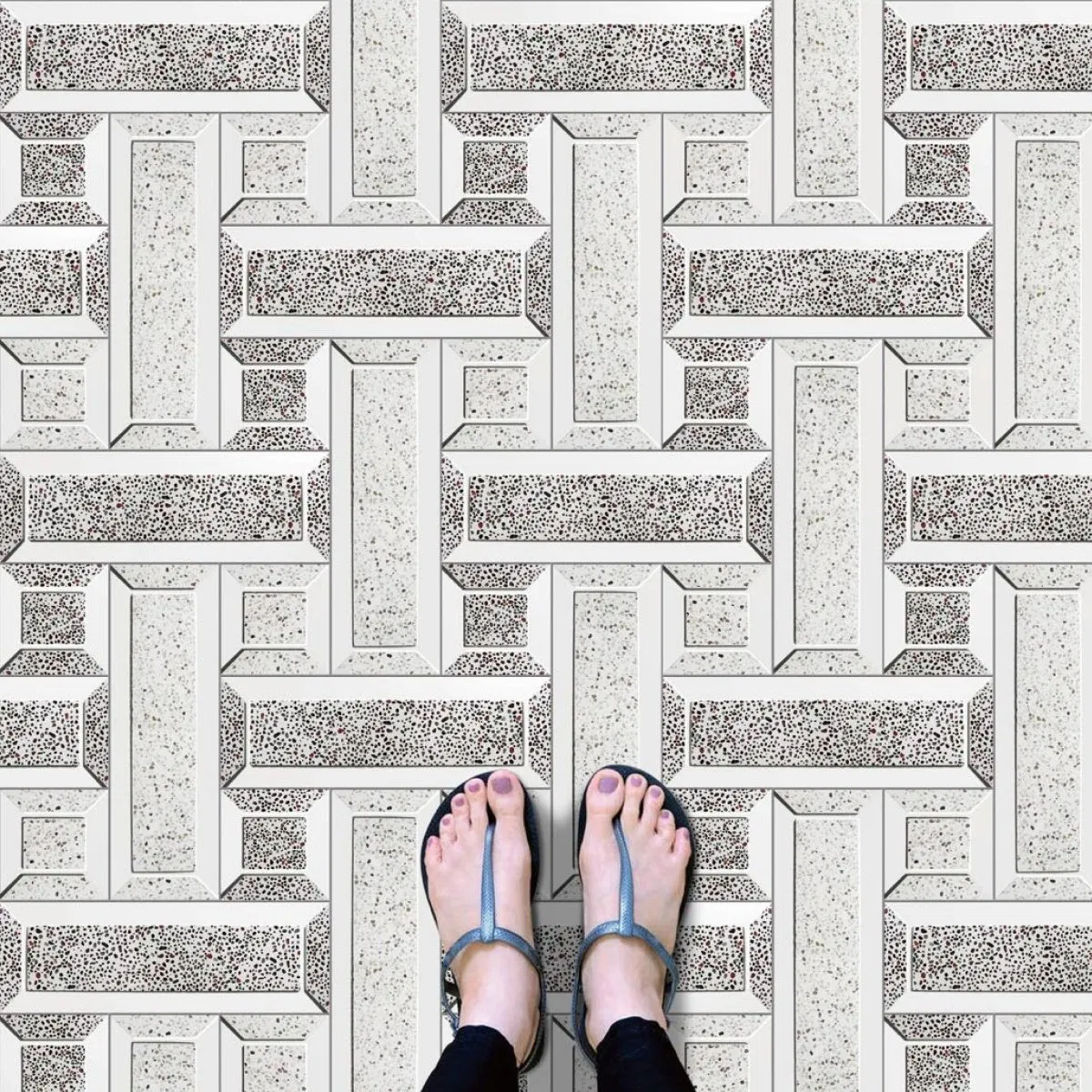 Wholesale strong Concrete UHPC 3D nice bricks for home room villa Indoor outdoor Wall decor eco-friendly Terrazzo