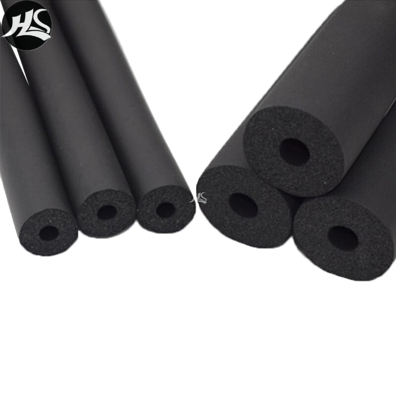 NBR PVC Rubber Foam Thermal Flexible Rubber Foam Ducting Insulation Soundproof Resistant Foam Pipe Tube