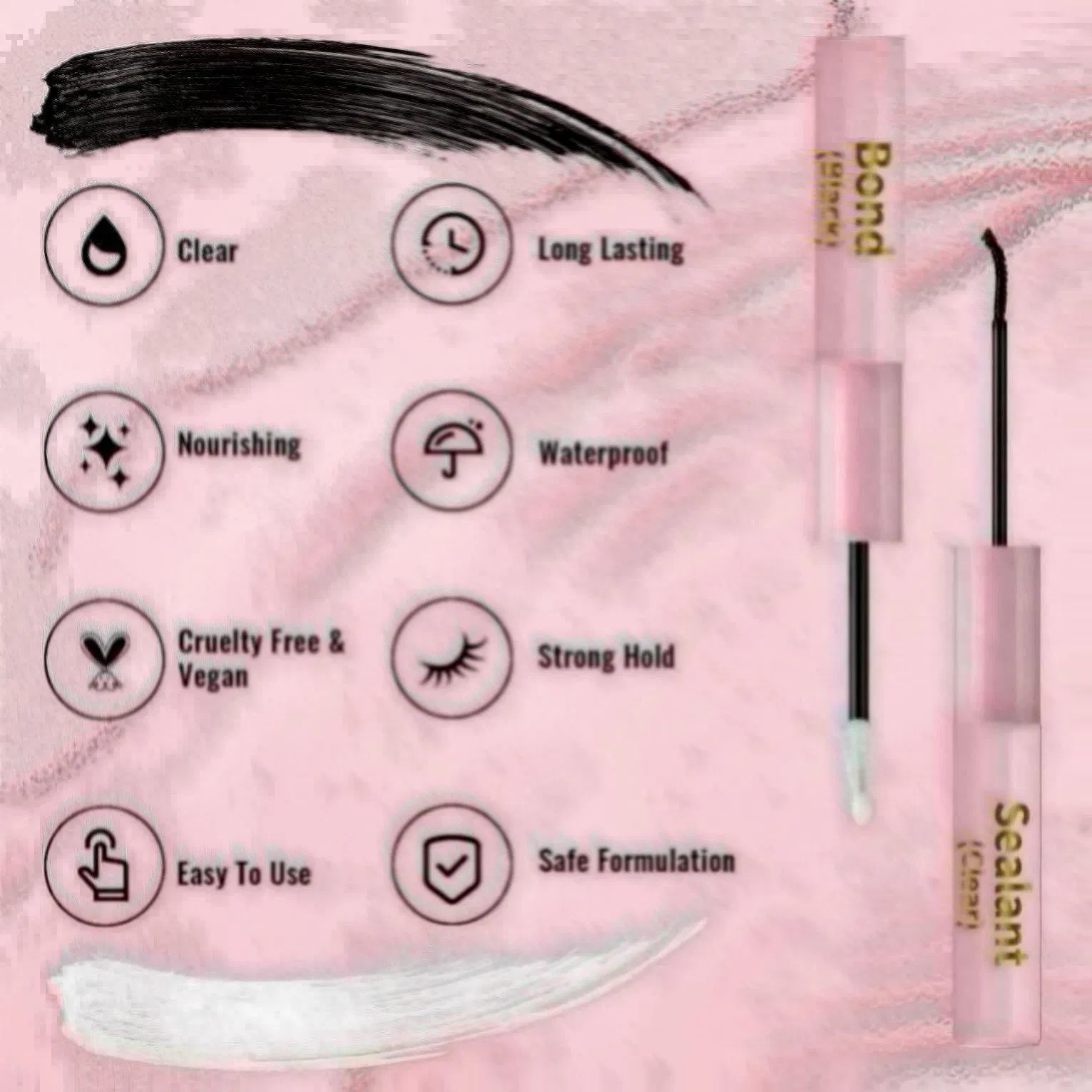 Eyelash Extension Sealant with 2-in-1 Clear Glue Technology