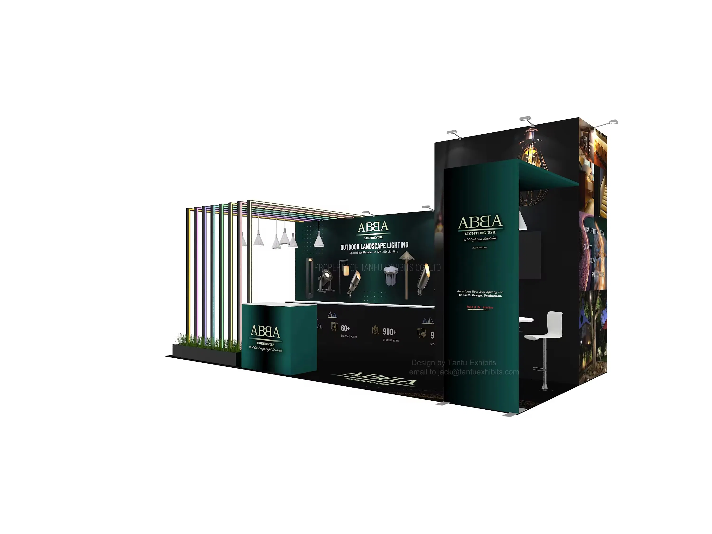 New Style Trade Show Display Standard Custom Made Saloon Booth Standard Exhibition Booth Modular Exhibition Booth Modern Display