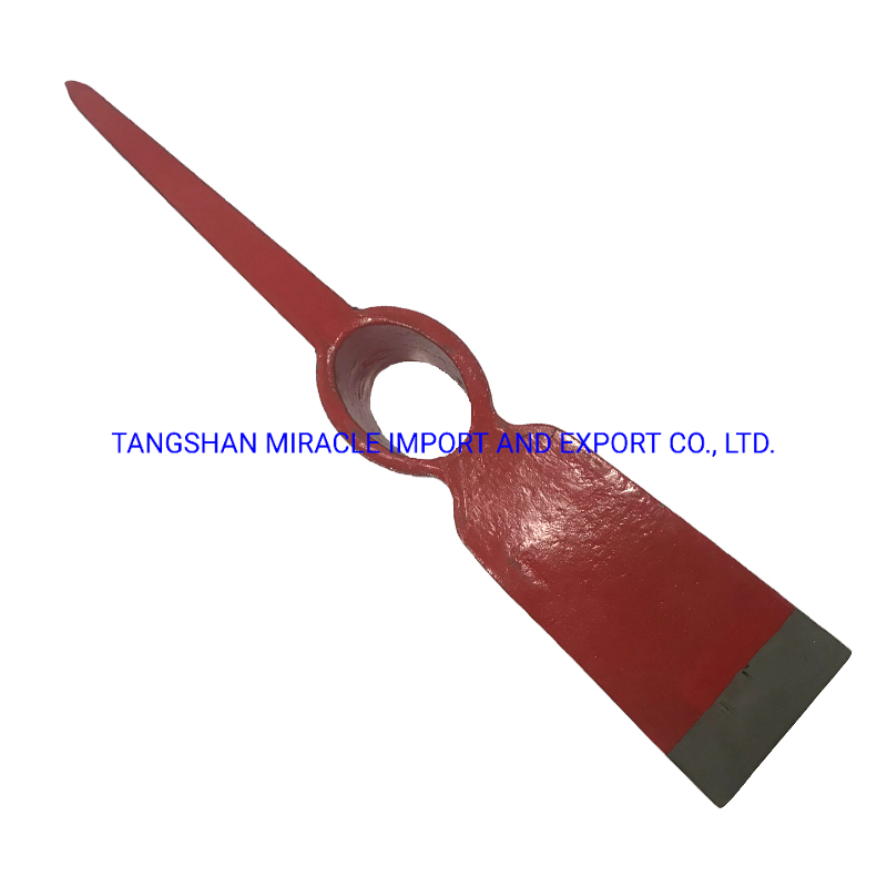 Railway Steel P406 Red Mattock Head Pickaxe for Tanzania