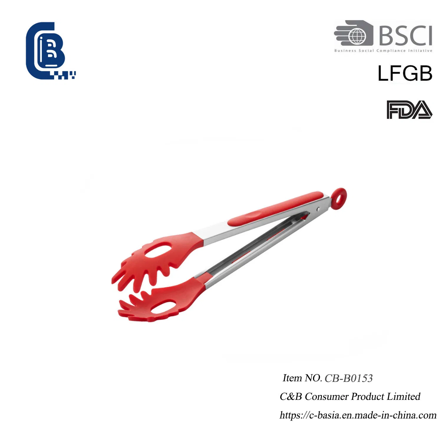 Silicone BBQ Grill Kitchen Cooking Serving Vegetable Food Tong, Kitchenware