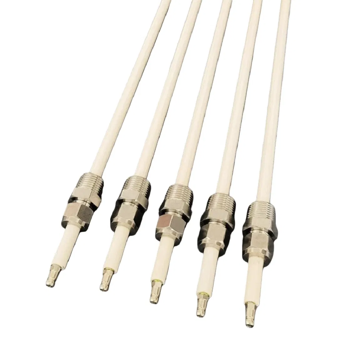 Glazed 95% Alumina Ceramic Ignition Needle Spark Plug Electrode for BBQ Gas