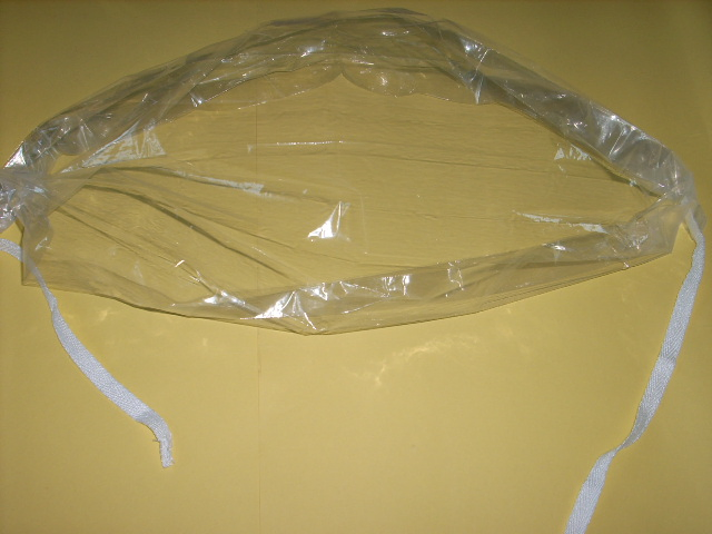 PE Transparent Rain Hat for Bike