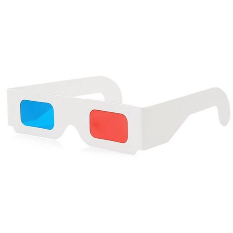 Promotional Paper Anaglyph 3D Glasses Paper 3D Glasses View Anaglyph Red/Blue 3D Glass for Movie Video