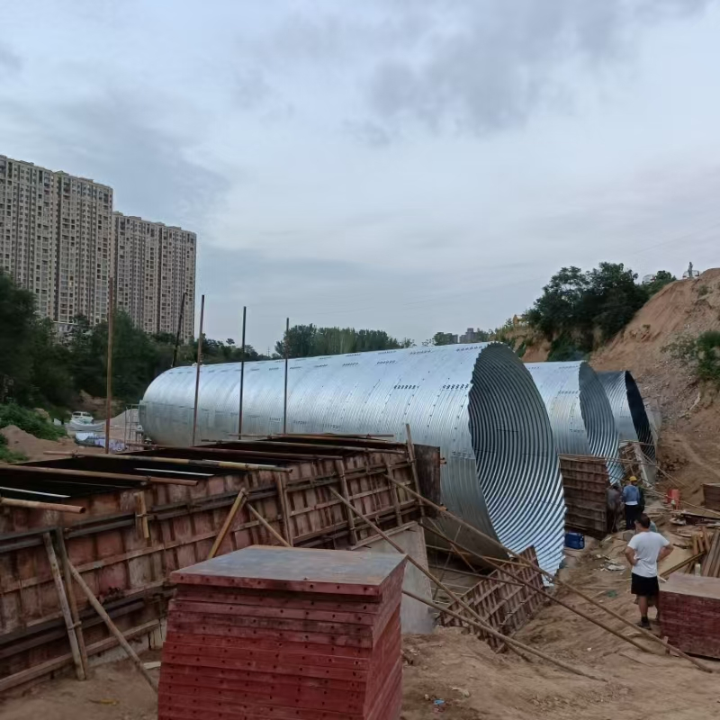 Large Diameter Galvanized Corrugated Steel Culvert Pipe Road Culverts