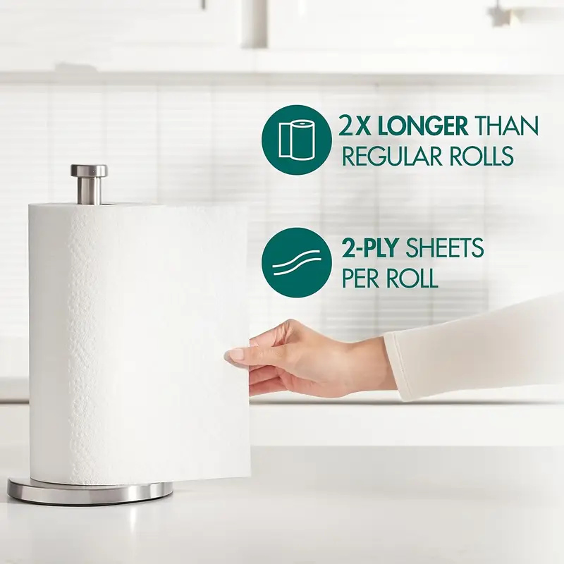 Tad Ultra-Absorbent 2-Ply Kitchen Paper Tissue Rolls - 6 Pack