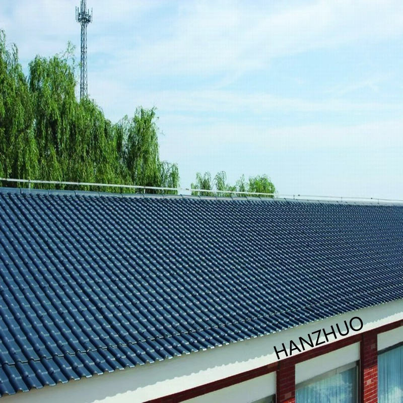 Anti-Aging Corrosion Resistance Fireproof Heat Insulation ASA Coatd UPVC Synthetic Resin Roofing Tile