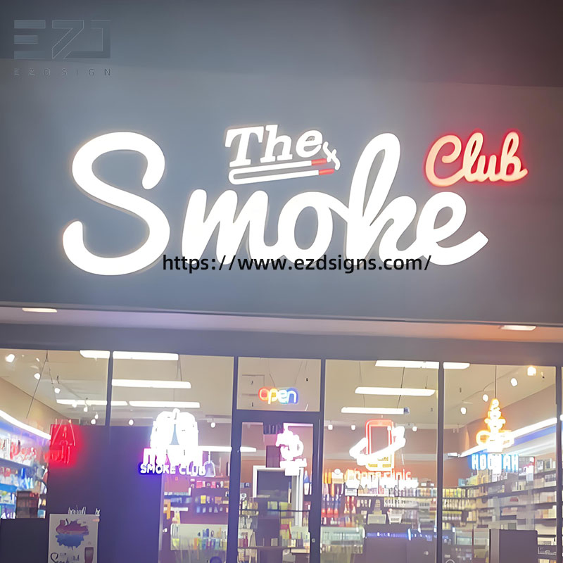 Dispensary Vapor C-B-D Tobaco Shop Sign for Outdoor Store Front Advertising