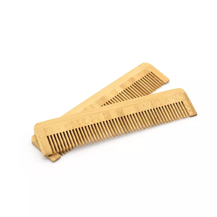 Eco Friendly Natural Wood Bamboo Custom Logo Branded Hair Comb