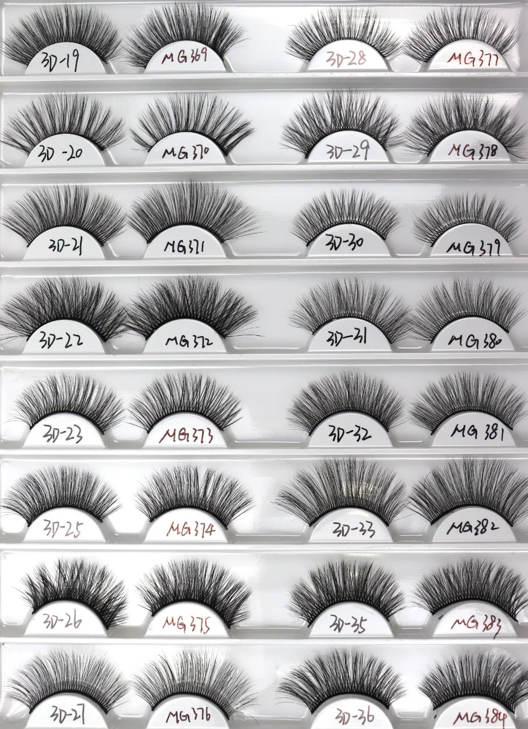 Faux Mink Cat Eye Doll Eye Spiky Eyelash Fluffy Feathery Easy to Apply False Lashes with Factory Price for Makeup