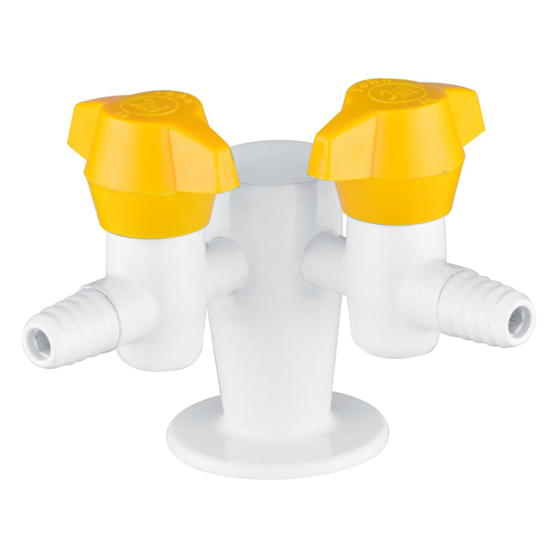 Лабораторный газовый кран многофункциональный, латунь